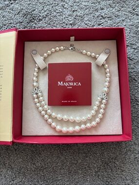 Majorica Pearl Double Strand Necklace